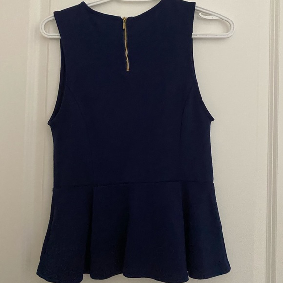 F21 Peplum tank top with zipper - Picture 2 of 2